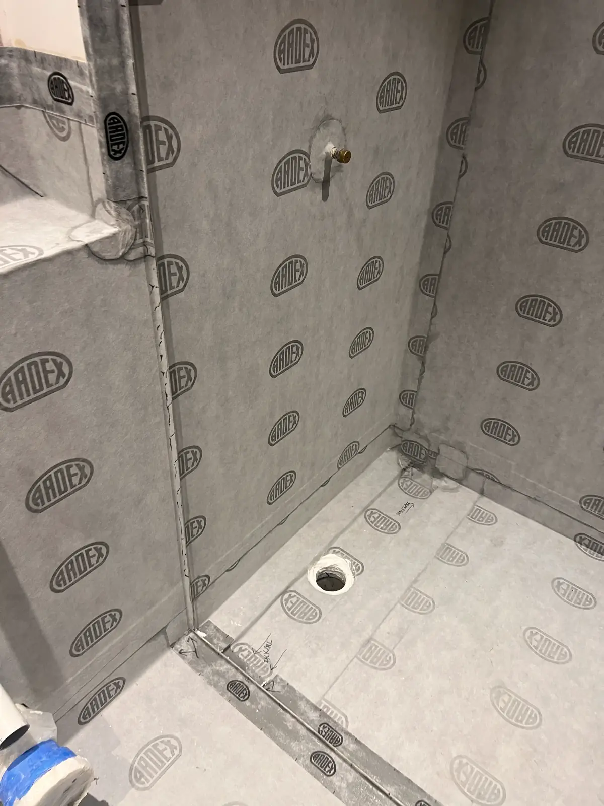 Shower waterproofing repair, WPM Sheet Membrane