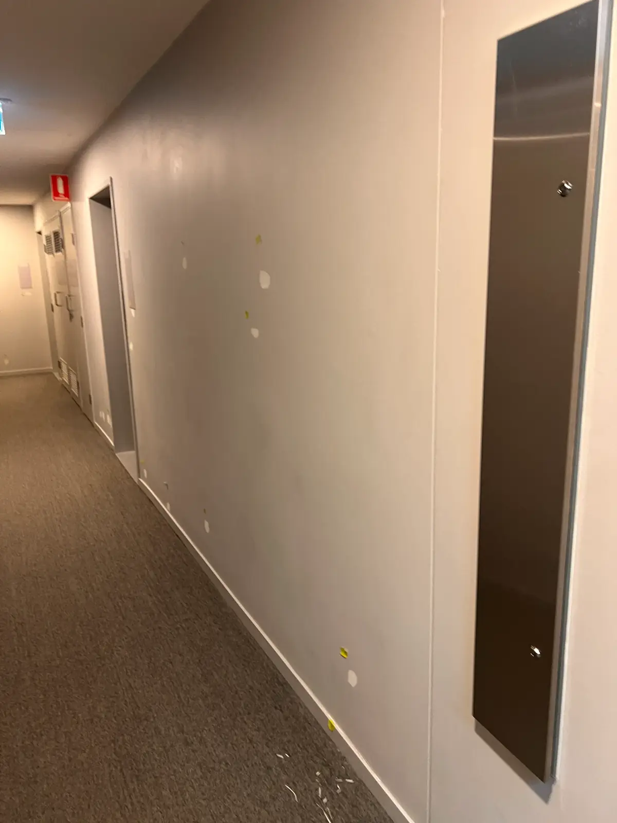 Strata building painting project, Detail: Surface prep for service areas